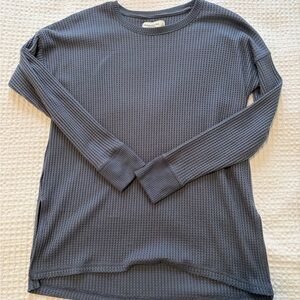 Abercrombie Blue Waffle Knit Shirt